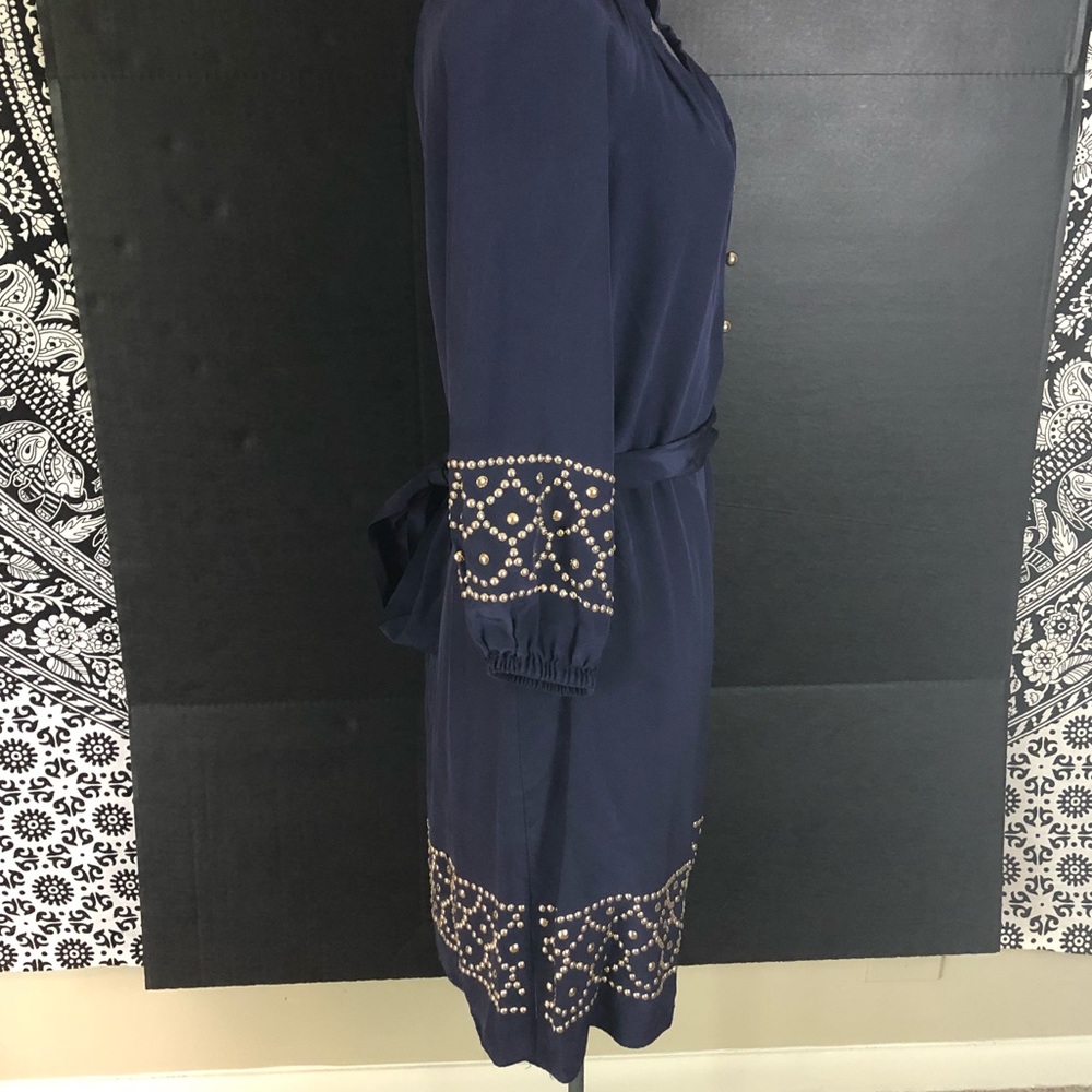 CCO⭐️ Lilly Pulitzer Navy Silk Long Sleeve Dress - Picture 5 of 8